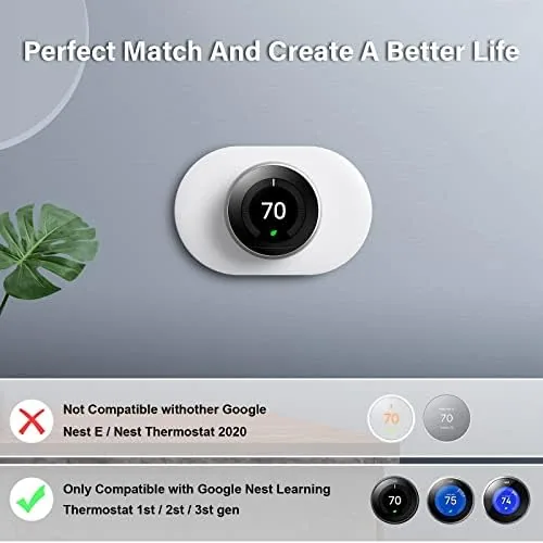 The finished installation with the Nest thermostat snapped onto the installed wall plate