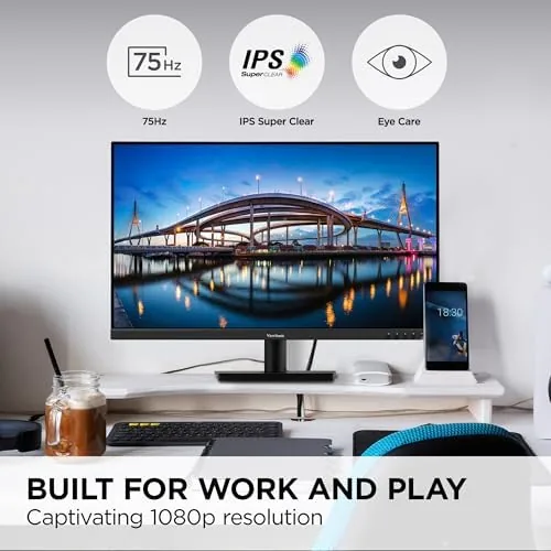 Close look at the ViewSonic VA3209M 32 Inch 1080p IPS Computer Monitor, Full HD build quality