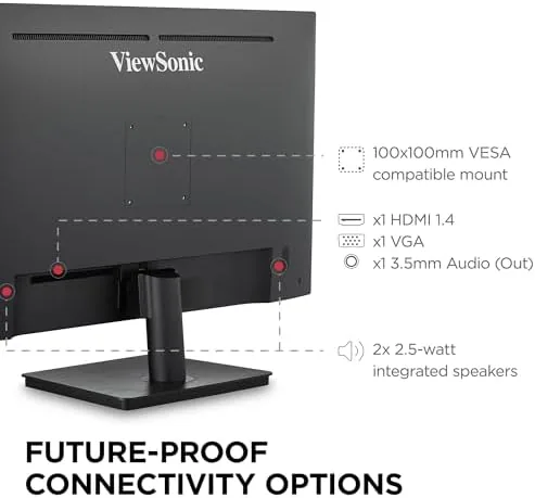 Another view of the ViewSonic VA3209M 32 Inch 1080p IPS Computer Monitor, Full HD