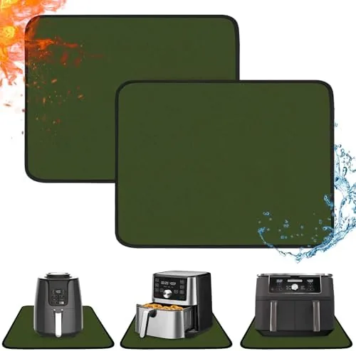 Testing the 2 PCS Heat Resistant Mats for Countertop Air Fryer, 18x15in over two weeks