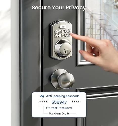 Testing the Veise KS01C Keyless Entry Deadbolt Door Lock with Knobs, Satin over two weeks