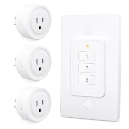 Overview of the LoraTap 656ft Wireless Wall-Switch: Remote Control Outlet 3 Pack , 