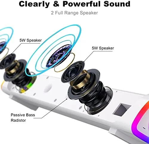 Close look at the SOULION R30 Plus Bluetooth Computer Speakers, Wired USB Powered Plug build quality