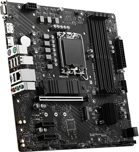 Complete budget build inside a case with the B760M-P motherboard installed