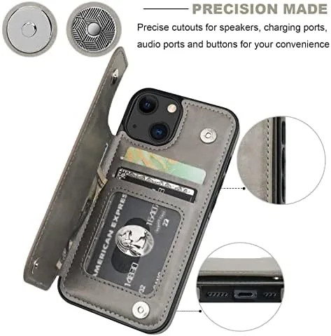 Testing the ONETOP for iPhone 13 Wallet Case with Card Holder,Gray | over two weeks