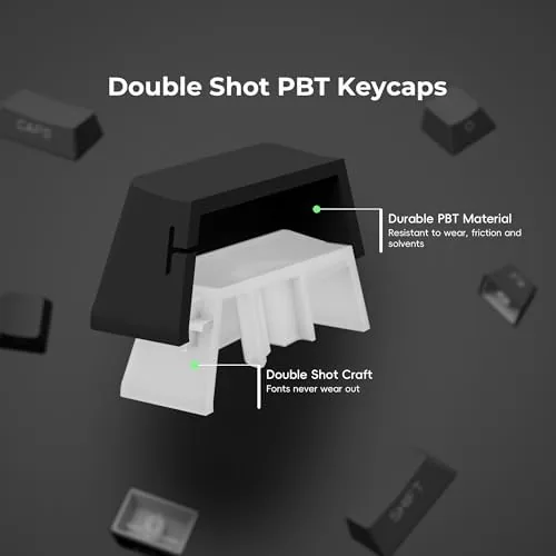 The XVX PBT Keycaps - Side Print Keycaps 60 65 75 in real use