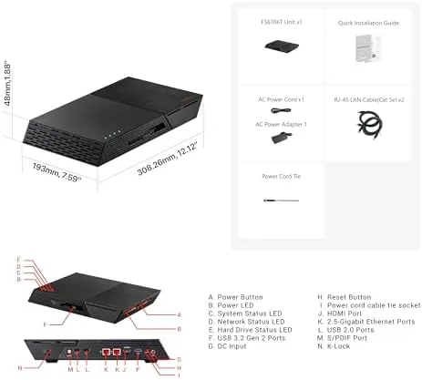 Close look at the Asustor Flashstor 6 FS6706T - 6 Bay All-SSD NAS Storage build quality