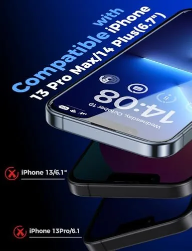 Close look at the MAGIC JOHN 2 Pack for iPhone 13 Pro Max/iPhone 14 build quality