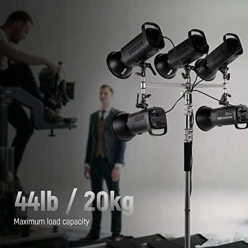 Another view of the NEEWER Baby Triple Header Boom Arm with Five 5/8" Pins