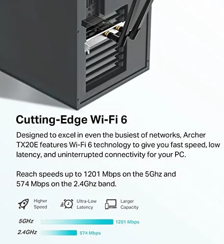 Close look at the TP-Link WiFi 6 PCIe WiFi Card for Desktop PC- AX1800 build quality