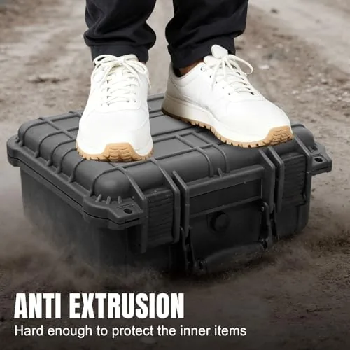 The Jack Boss Waterproof Hard Camera Case with Pre-cut Foam,black,updated | compared in context