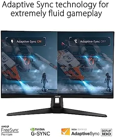 Fast paced shooter running at high frame rate on the VG27AQ3A