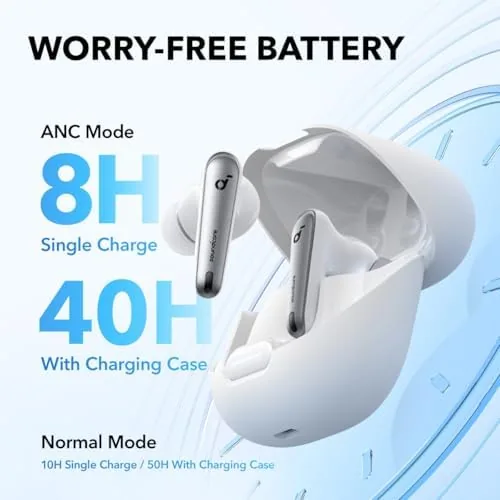 Liberty 4 NC showing battery status in the Soundcore app