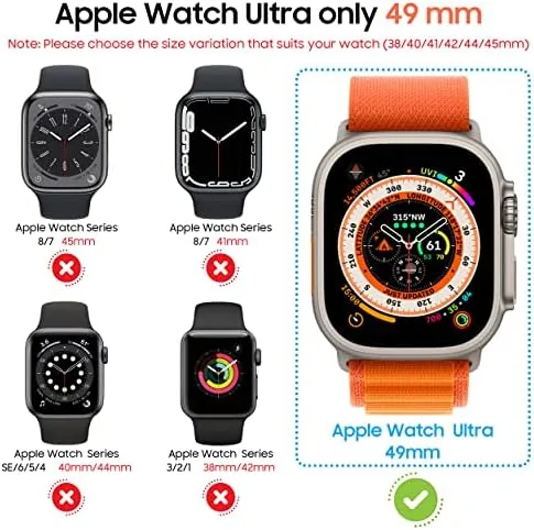 Close look at the 3-Pack Privacy Screen Protector Case for Apple Watch Ultra 49mm build quality