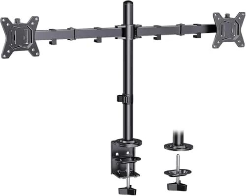 Testing the ErGear Fully Adjustable Dual Monitor Mount for 2 Screens up over two weeks