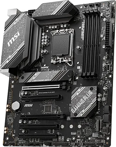 I/O panel of the MSI B760 Gaming Plus WiFi with antenna ports