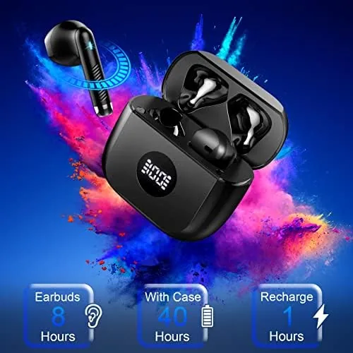 Testing the Wireless Earbuds, Bluetooth 5.4 Ear Buds LED Power Display Headphones over two weeks