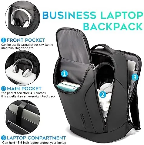 Close look at the BANGE Business Smart Backpack Waterproof fit 15.6 Inch Laptop Backpack build quality
