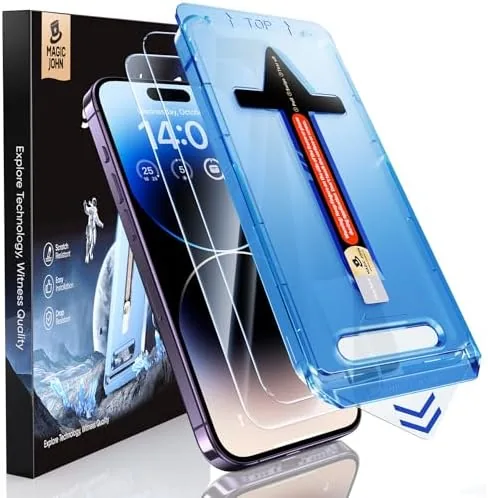 Overview of the MAGIC JOHN 2 Pack for iPhone 14 Pro 6.1 inch