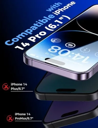 Close look at the MAGIC JOHN 2 Pack for iPhone 14 Pro 6.1 inch build quality