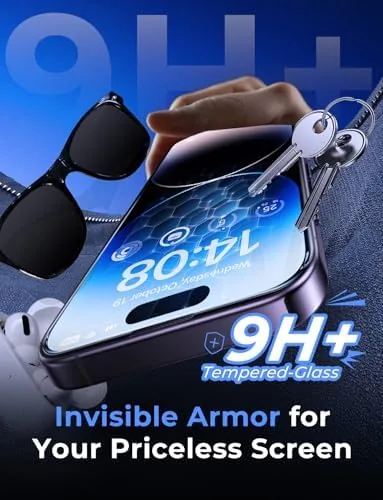 The MAGIC JOHN 2 Pack for iPhone 14 Pro 6.1 inch in real use