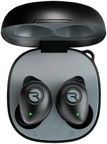 Close look at the Raycon Fitness Bluetooth Wireless Earbuds + Microphone with Active Noise build quality