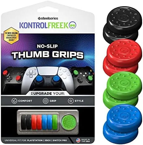 KontrolFreek No-Slip thumb grips in the 8 pack with four colors