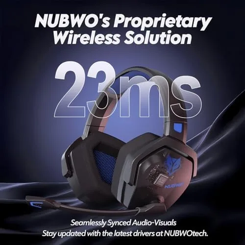 Gamer wearing the NUBWO headset during a Fortnite session with a controller in hand
