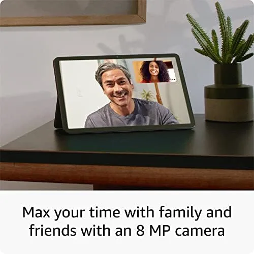 Amazon Fire Max 11 unboxing showing the tablet, keyboard case, stylus, and charger