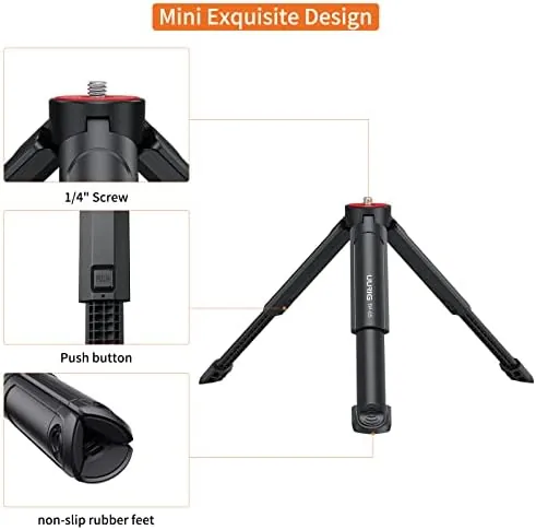 The UURIG TP05 Extendable Mini Camera Tripod, Portable Selfie Stick Handle in real use