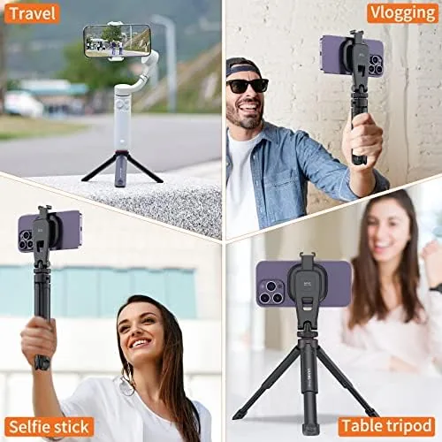 The UURIG TP05 Extendable Mini Camera Tripod, Portable Selfie Stick Handle compared in context