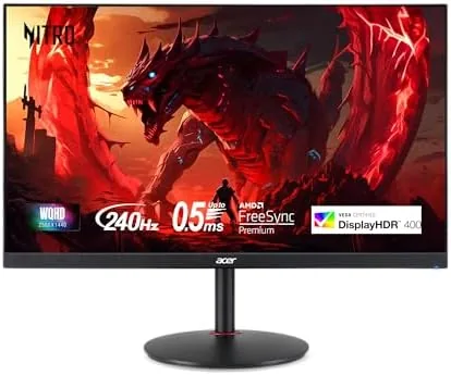 Overview of the MONITOR Acer Nitro 27in QHD 2560x1440 IPS 240Hz Gaming XV272U