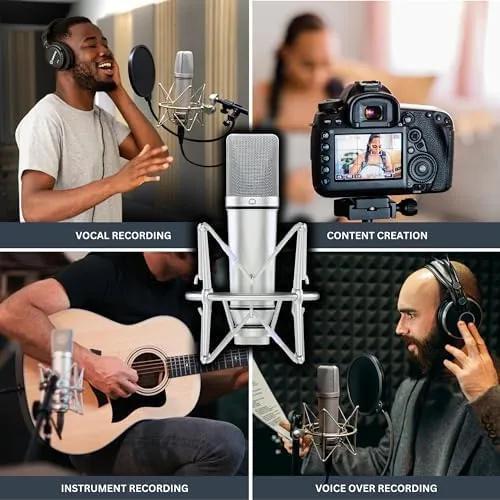 The Melon Audio MA-87 Studio Condenser Microphone, 26mm Gold Large Diaphragm compared in context