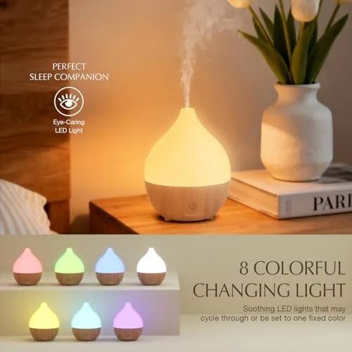 Close look at the SALKING Essential Oil Diffuser for Home, 100ml Small Aromatherapy Diffuser build quality
