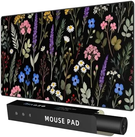 Rinaze Large Gaming Mouse Pad, Extended Mousepad with Superior Micro-Weave Cloth, Comfortable Desk Mat Review: Tested and Rated