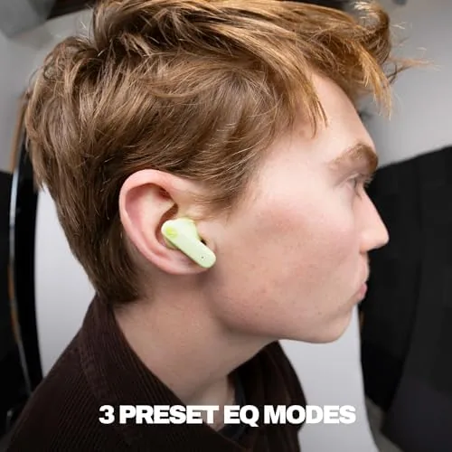 Another view of the Skullcandy Smokin' Buds Wireless Noise Isolating Earbuds - Matcha