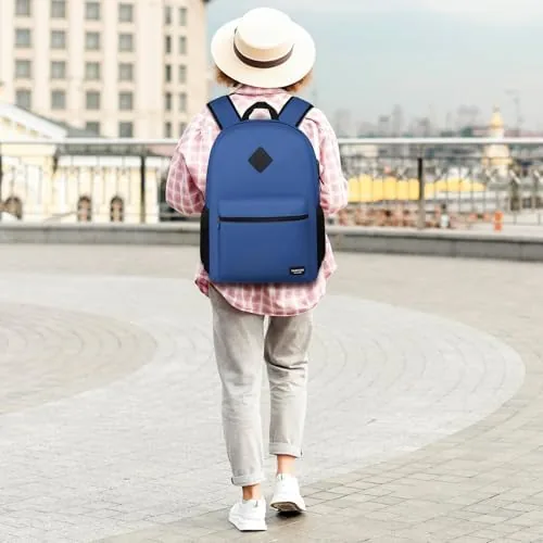 Close look at the YAMTION 17.3 inch School Backpack,Classic Bookbag Backpack with USB Port build quality