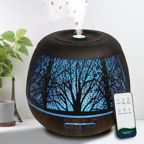 Aesthetic Tree of Life Metal Essential Oil Diffuser for Large Room, | 400ML Long-lasting Review: Tested and Rated
