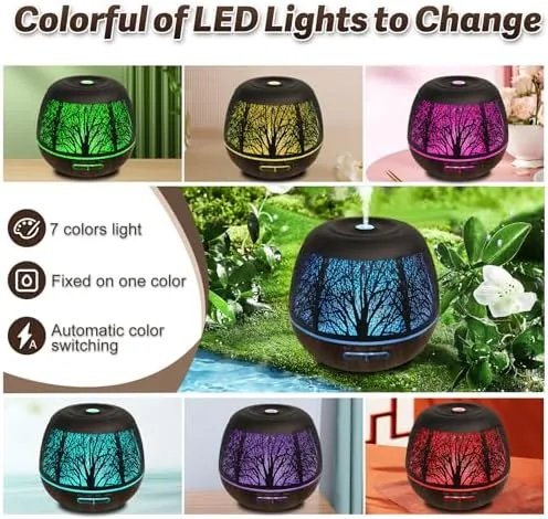 Close look at the Aesthetic Tree of Life Metal Essential Oil Diffuser for Large build quality