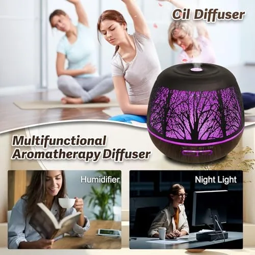 The Aesthetic Tree of Life Metal Essential Oil Diffuser for Large in real use