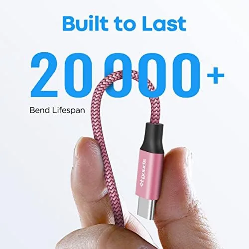 The etguuds USB to USB C Cable 4ft, 5-Pack USB A compared in context