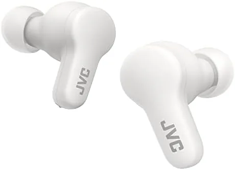 Close look at the JVC Gumy HAA7T2W True Wireless Earbuds, White | Bluetooth 5.3 build quality
