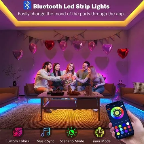 Close look at the Led Lights for Bedroom 100 ft (2 Rolls of 50ft) build quality