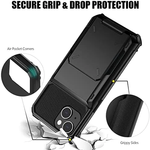 Another view of the Nvollnoe for iPhone 13 Case with Card Holder[Store 5 Cards]