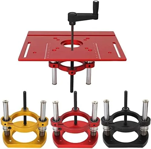 Another view of the Adjustable Router Lift for 65mm Diameter Universal Trimming Machine,Aluminum Under-Table