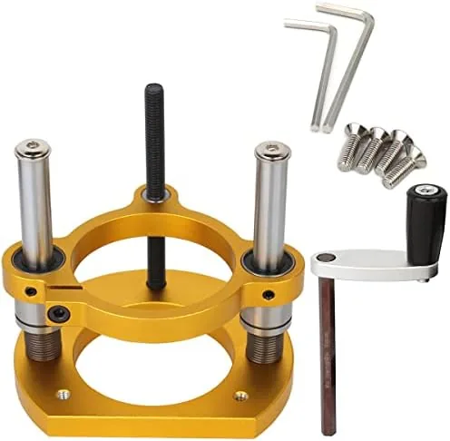 The Adjustable Router Lift for 65mm Diameter Universal Trimming Machine,Aluminum Under-Table compared in context