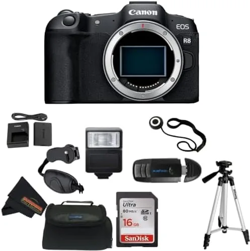 The Canon EOS R8 Full-Frame Mirrorless Camera (Body Only), RF Mount compared in context
