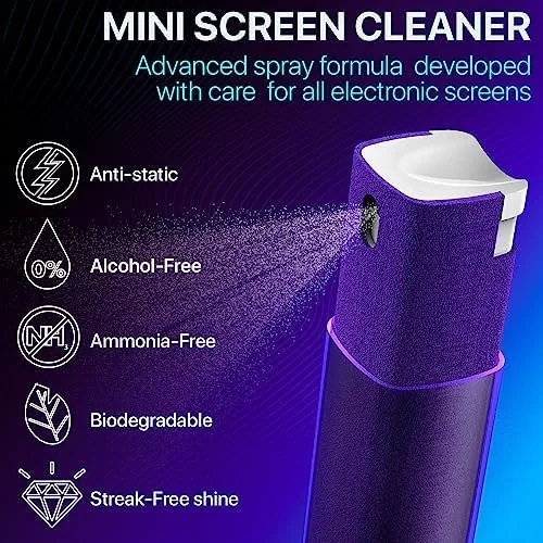 Close look at the Mini Screen Cleaner Spray, 2-in-1 Touchscreen Mist Cleaner, Gray | build quality
