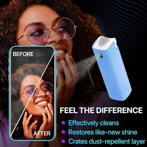 Testing the Mini Screen Cleaner Spray, 2-in-1 Touchscreen Mist Cleaner, Gray | over two weeks