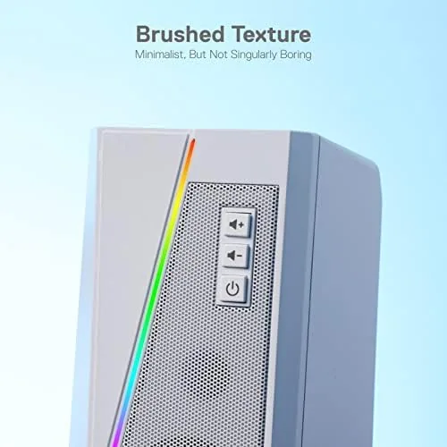 The Redragon GS520 Wired 2.0 Channel Stereo Sound Desktop RGB Computer compared in context